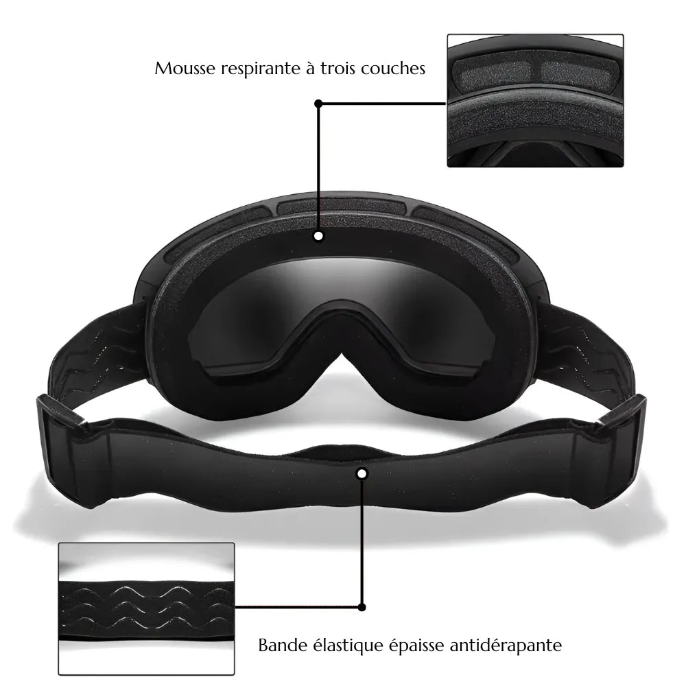 Vioo Arctic – Masque de ski OTG UV400 anti-buée