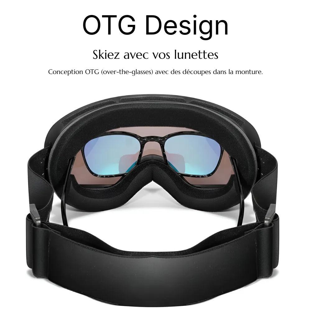 Vioo Arctic – Masque de ski OTG UV400 anti-buée