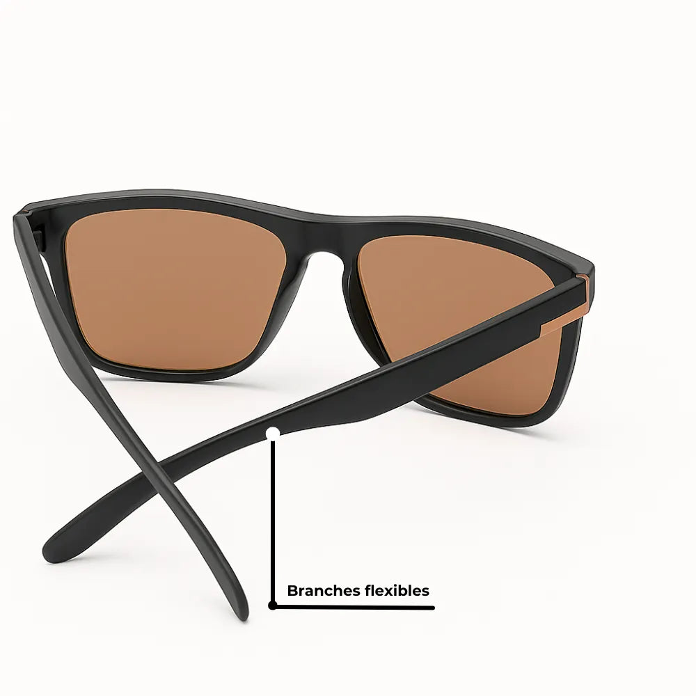 Lunettes de Soleil Polarisée Photochromique Homme RWNP5 Gold Lunettes de Soleil Polarisée Photochromique Homme RWNP5 Gold