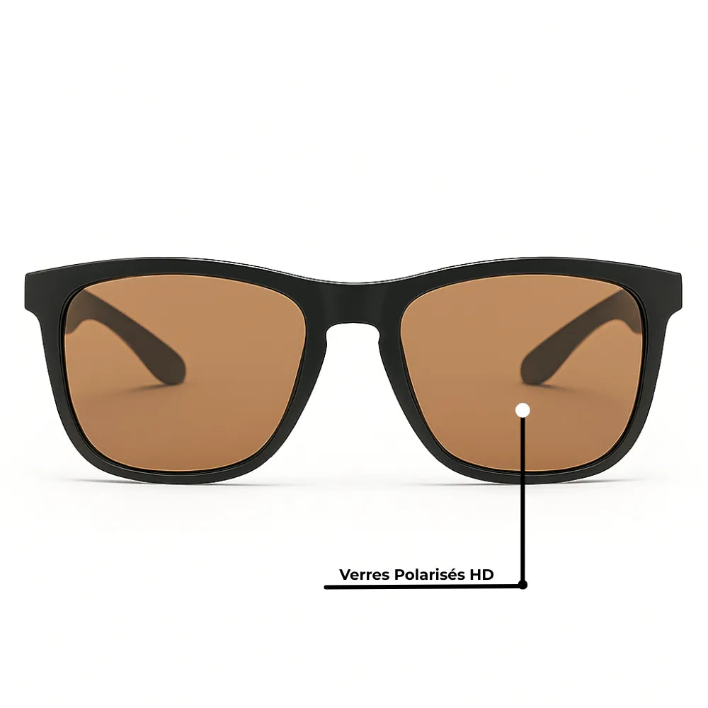 Lunettes De Soleil De Pêche Zeque Vanq F-1055 – Polarisées – Monture Noire/argent – Neuves Avec étiquettes
